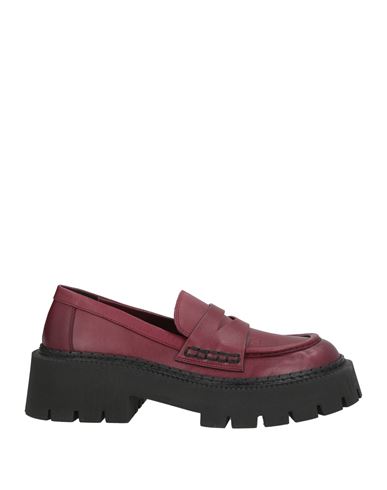 Vic Matiē Woman Loafers Burgundy Size 6 Leather
