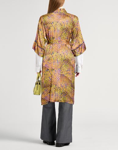 Woman Overcoat & Trench Coat Yellow Size M Viscose