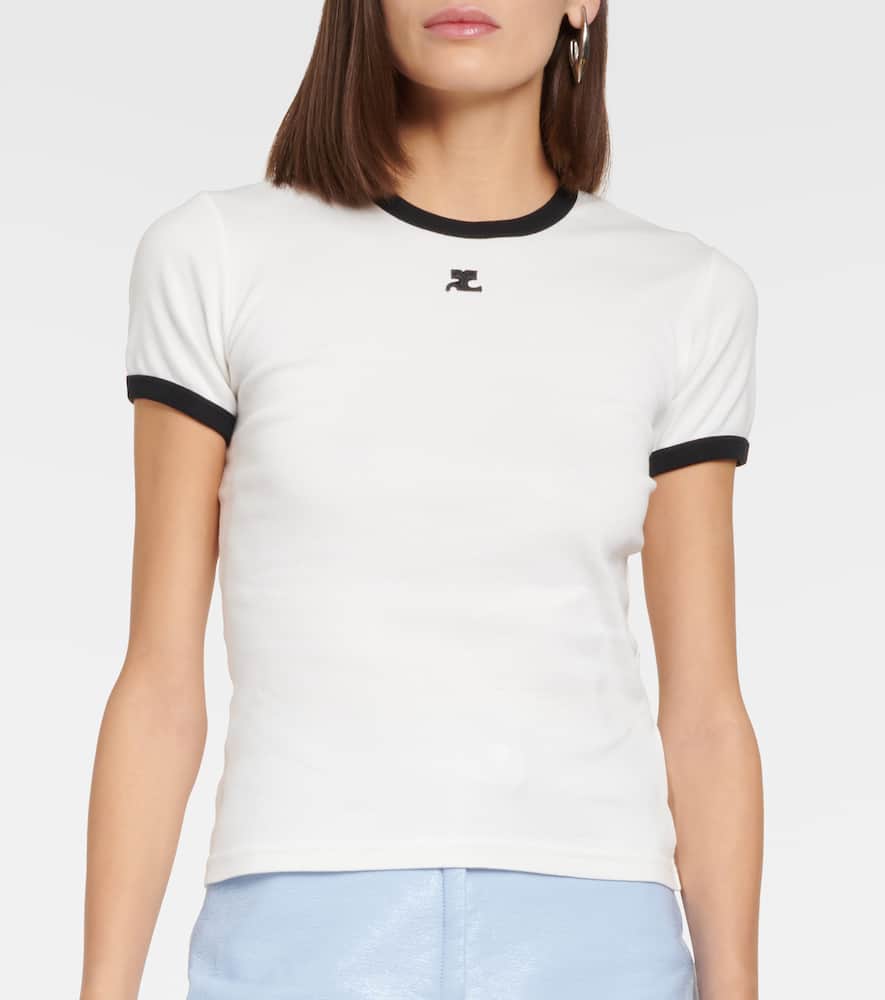 Courrèges Logo cotton jersey T-shirt