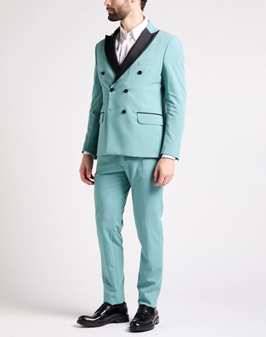 Takeshy Kurosawa Man Suit Turquoise Size 40 Polyester, Viscose, Elastane
