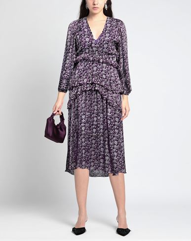 Woman Midi dress Dark purple