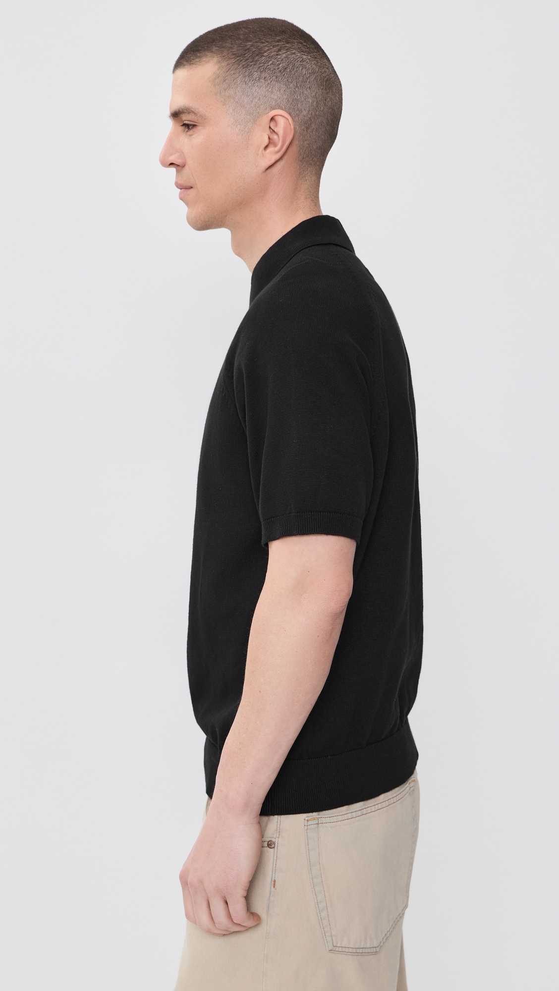 Madison Cotton Polo Black