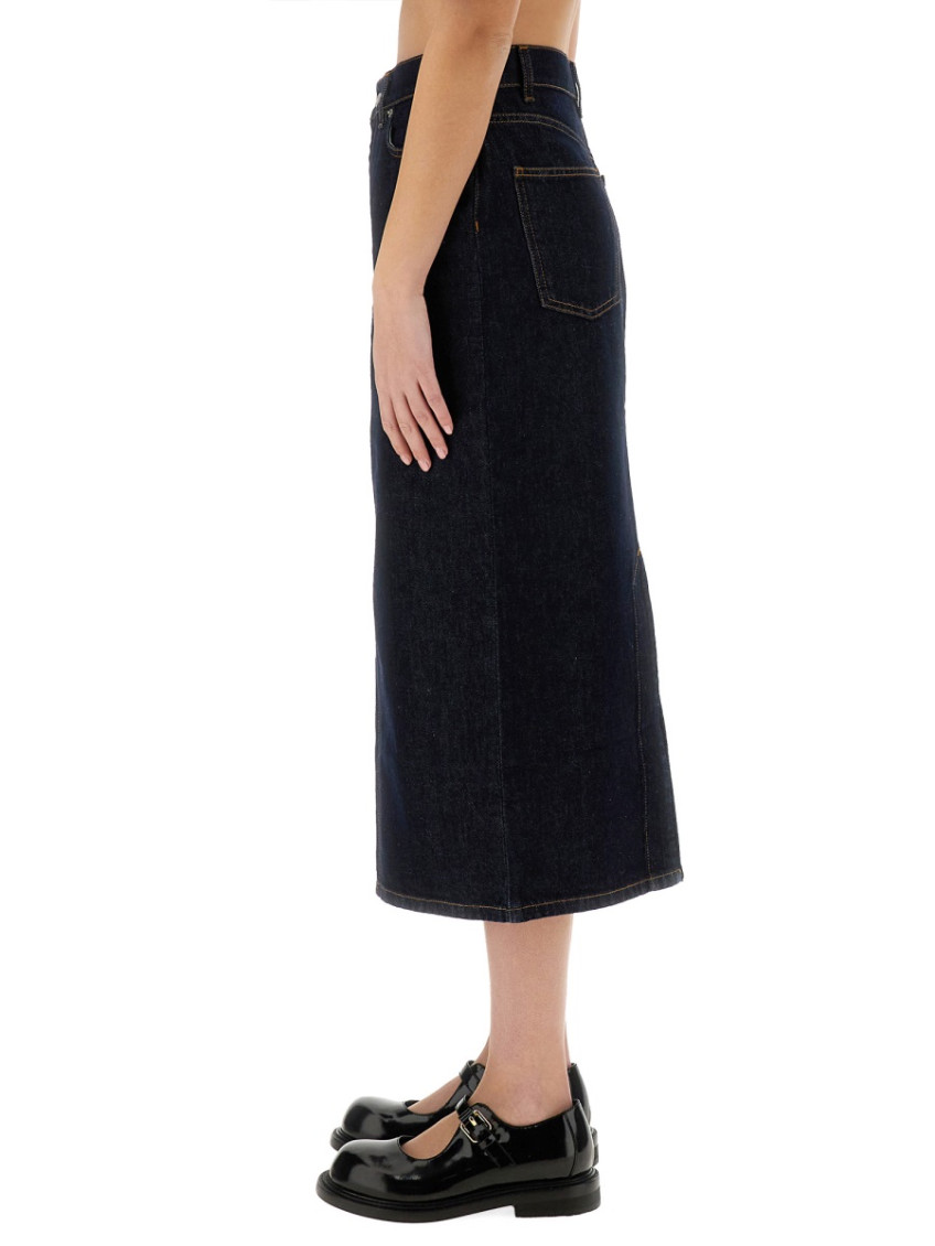 Long Denim Skirt