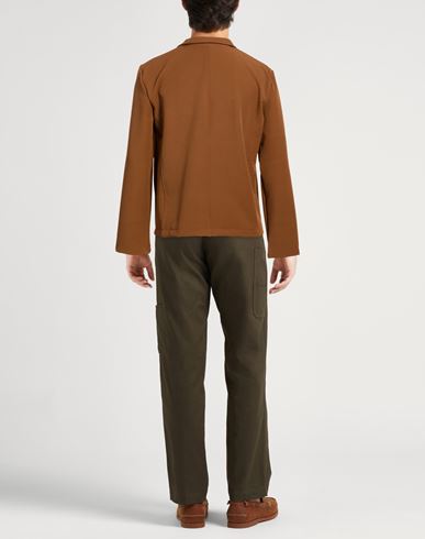 Man Blazer Light brown Size L Polyester, Elastane