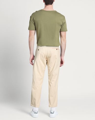 Luxe Fabrics Man Pants Cream Size 36 Cotton, Elastane