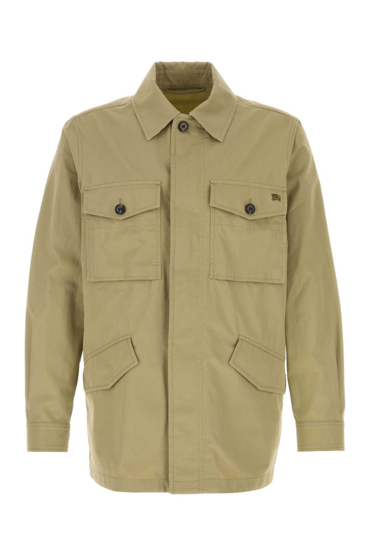 Burberry - bradmore cotton overcoat buttoned cuffs collar