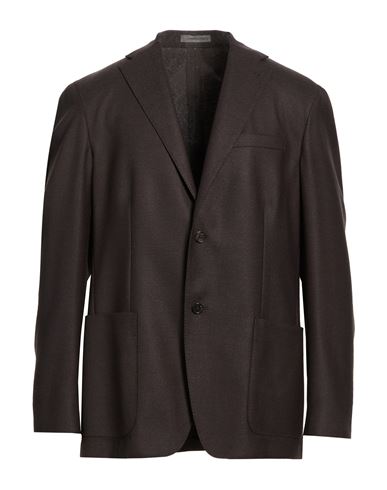 Man Blazer Charcoal Size 44 Virgin Wool, Silk