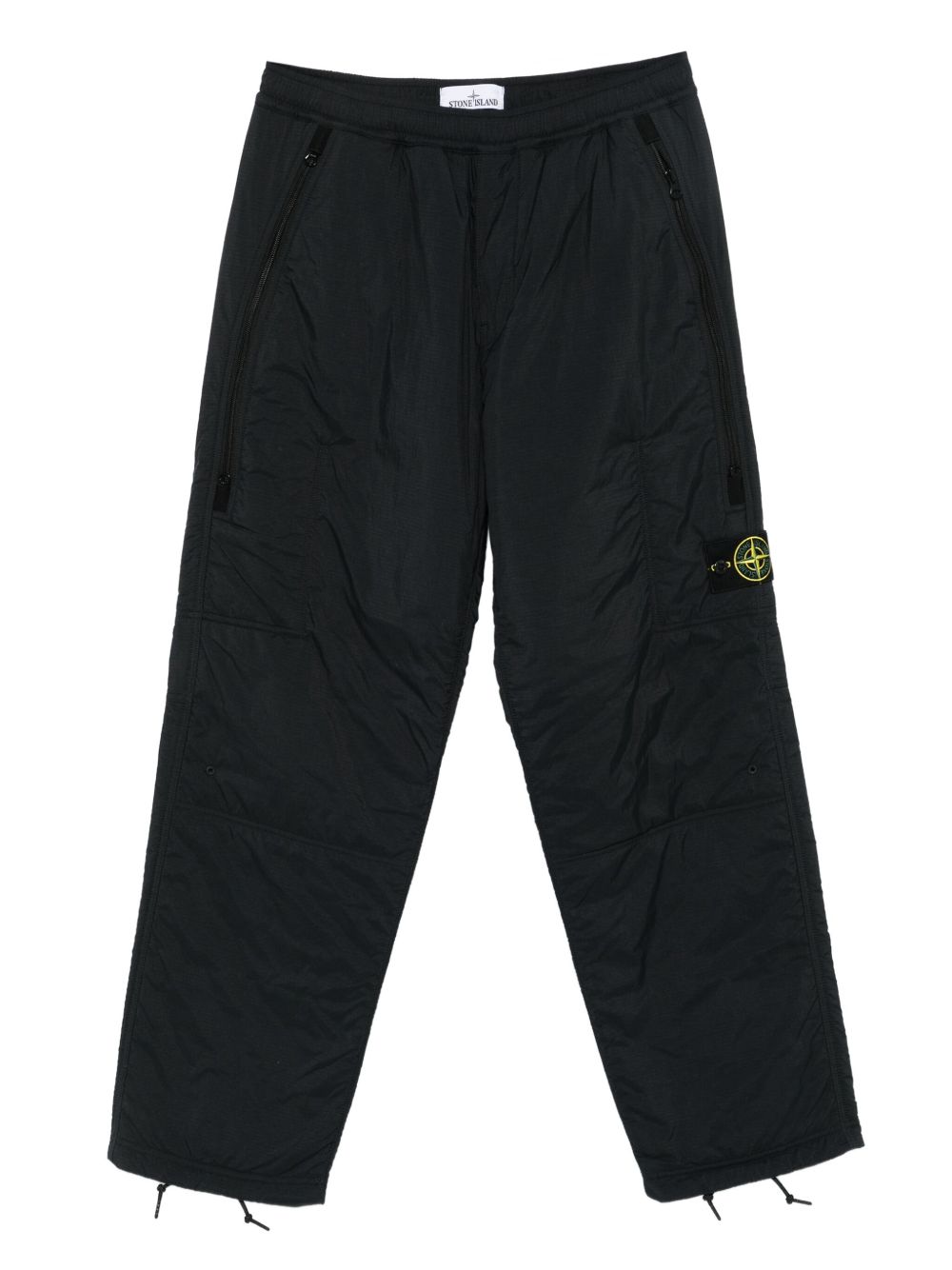 Zip-pocket trousers - Black