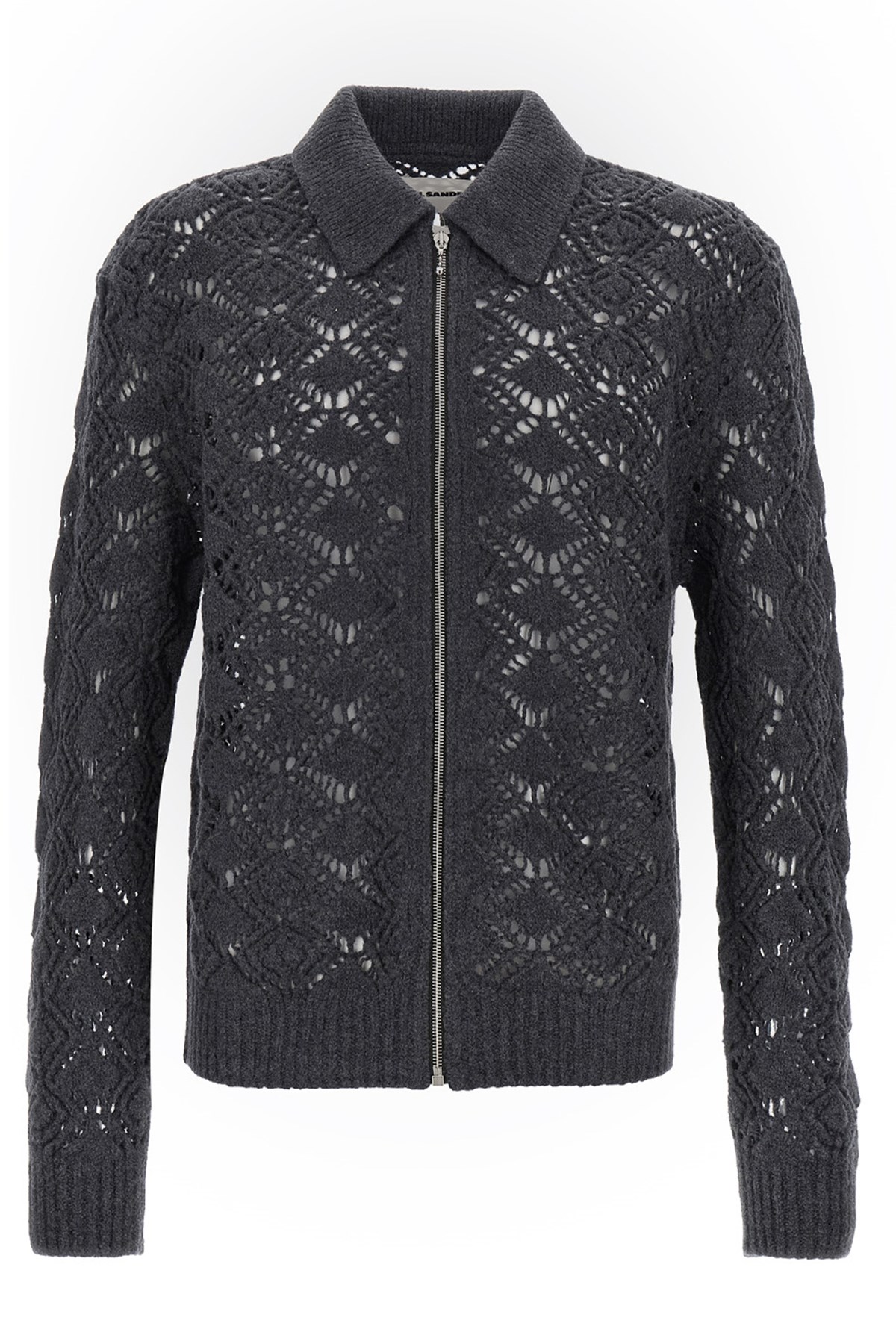 Openwork Wool Cardigan