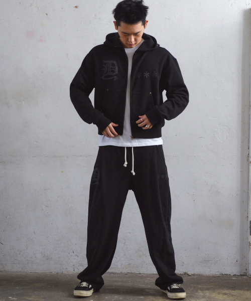 D-Star One Tuck Sweat Pants BLACK