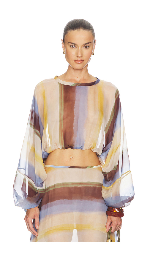 JBQ Elise Top in Lemon,Chocolate. XS. Also in L, M