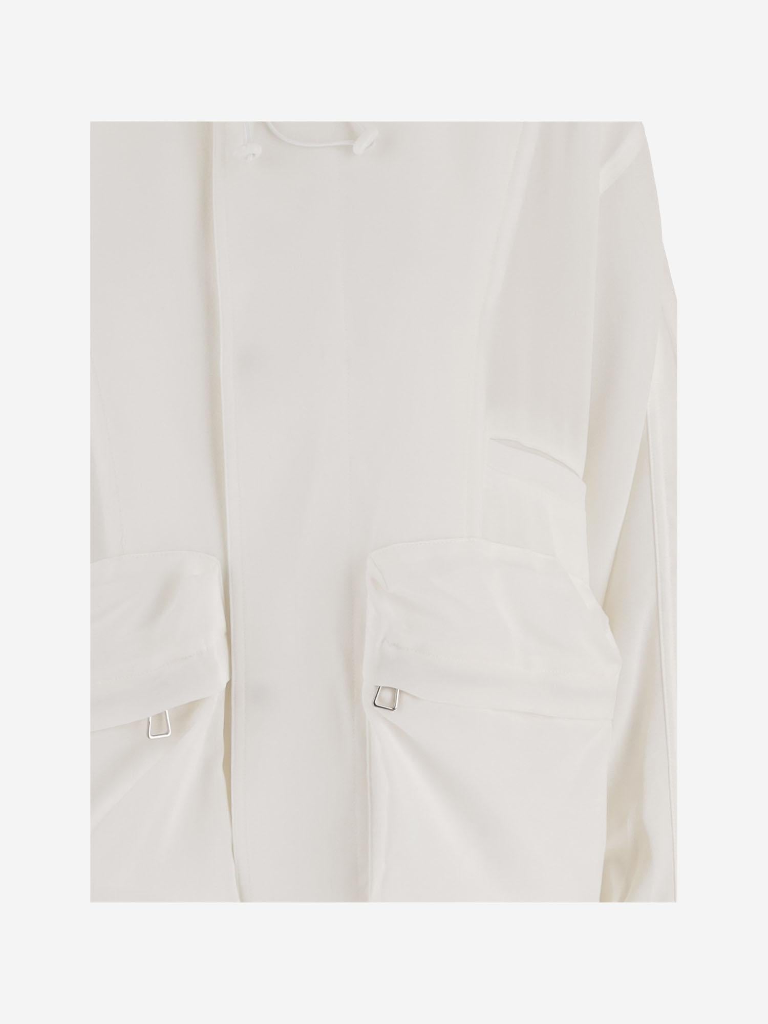 Acetate-Blend Jacket — White