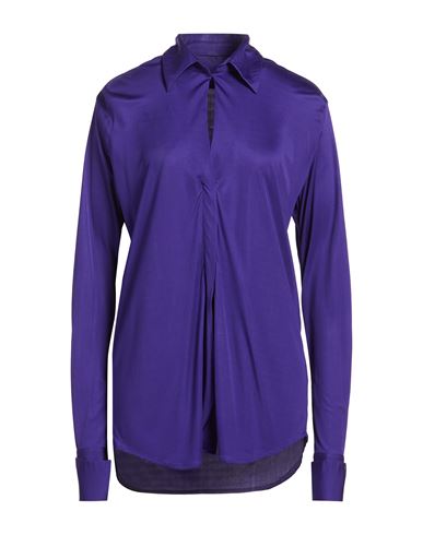 Woman Shirt Purple Size M Viscose