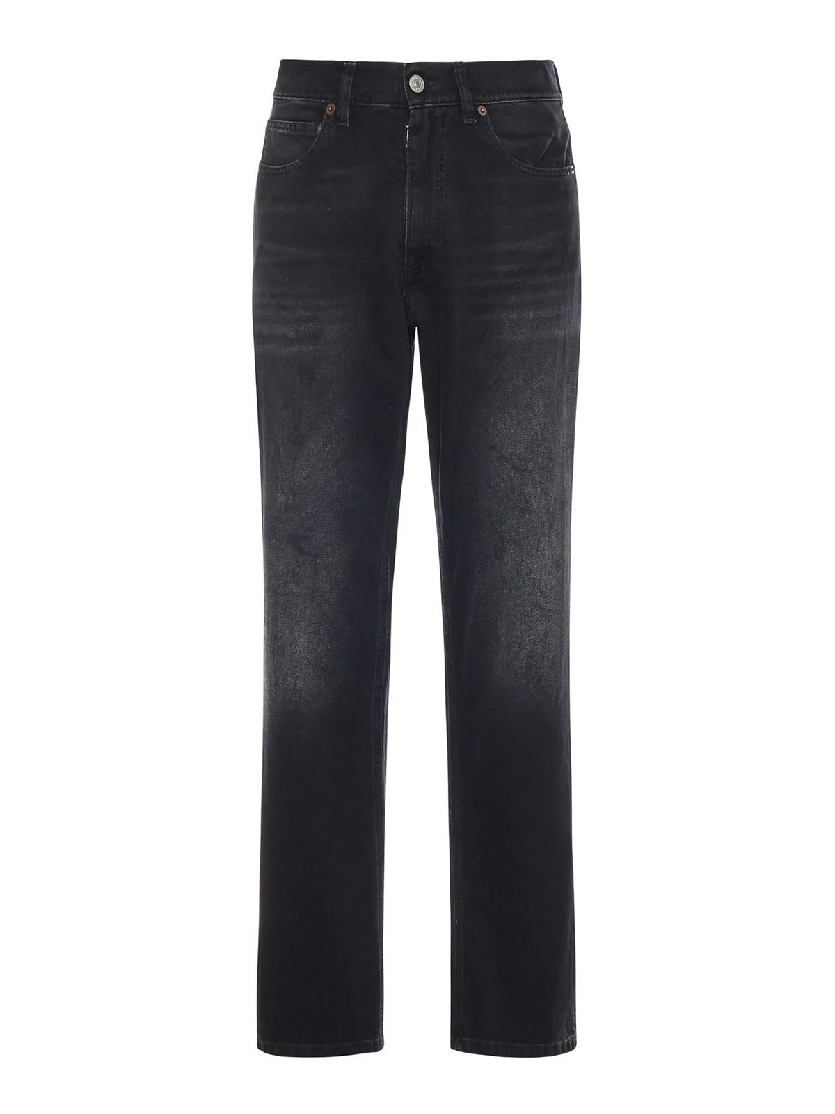 Maison Margiela - cotton jeans straight leg belt loop