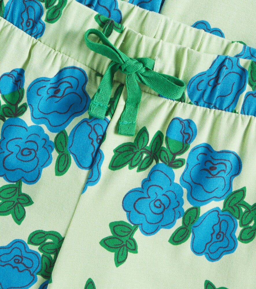 Blue Roses cotton-blend pants