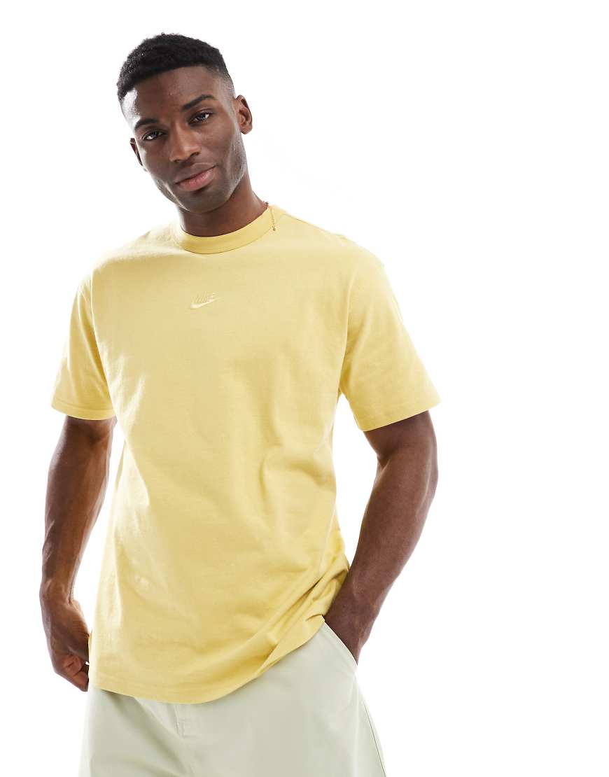 Premium Essential oversized t-shirt in yellow