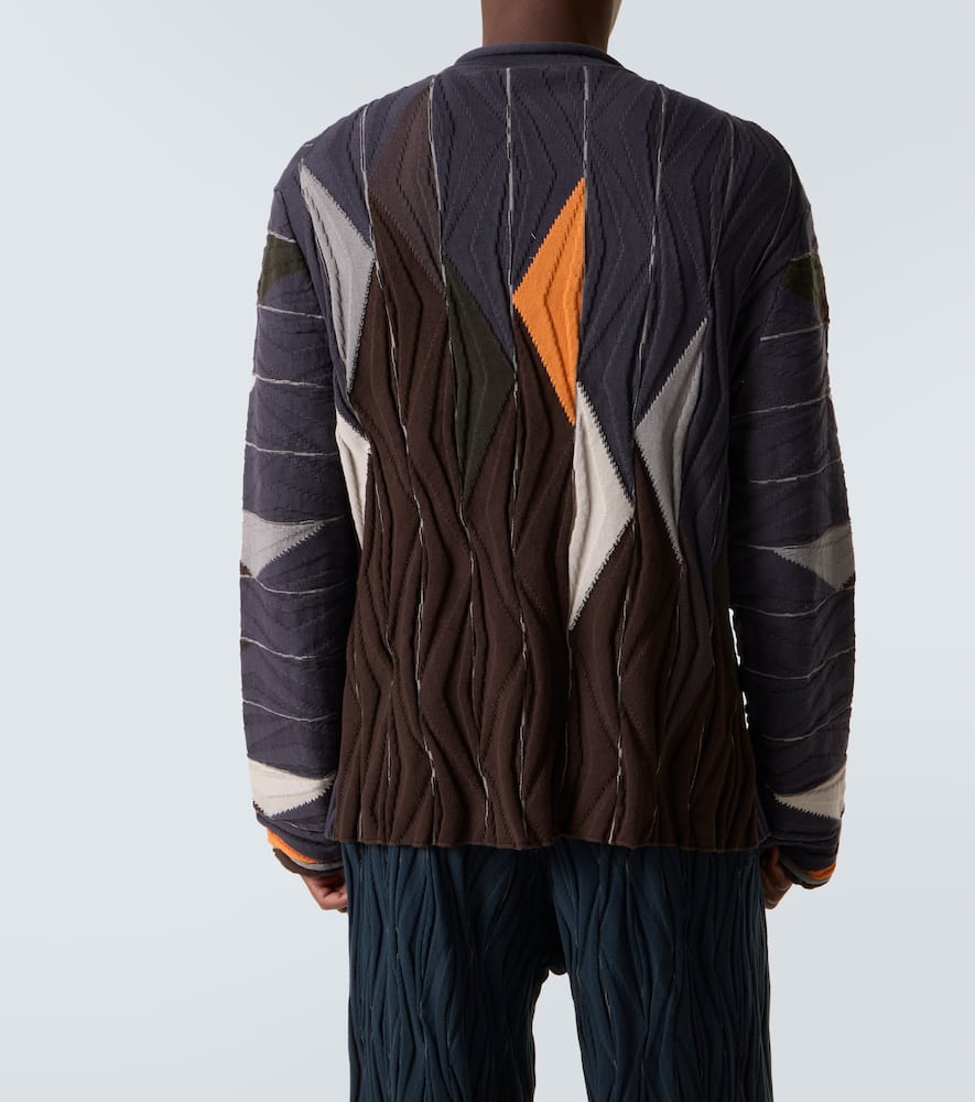 Raday asymmetric cotton cardigan