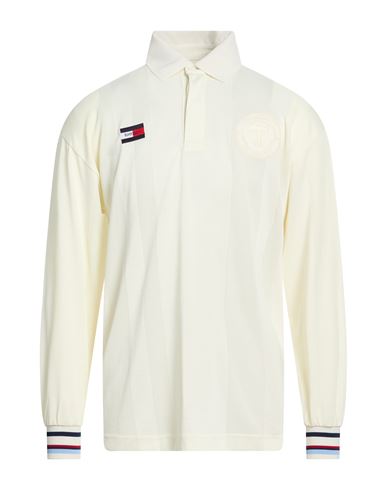 Man Polo shirt Cream Size XXS Polyester