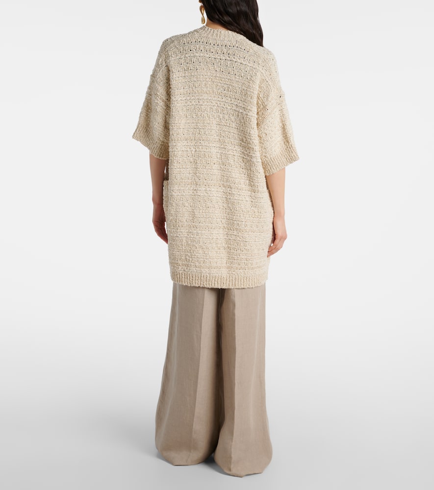 Cotton-blend cardigan