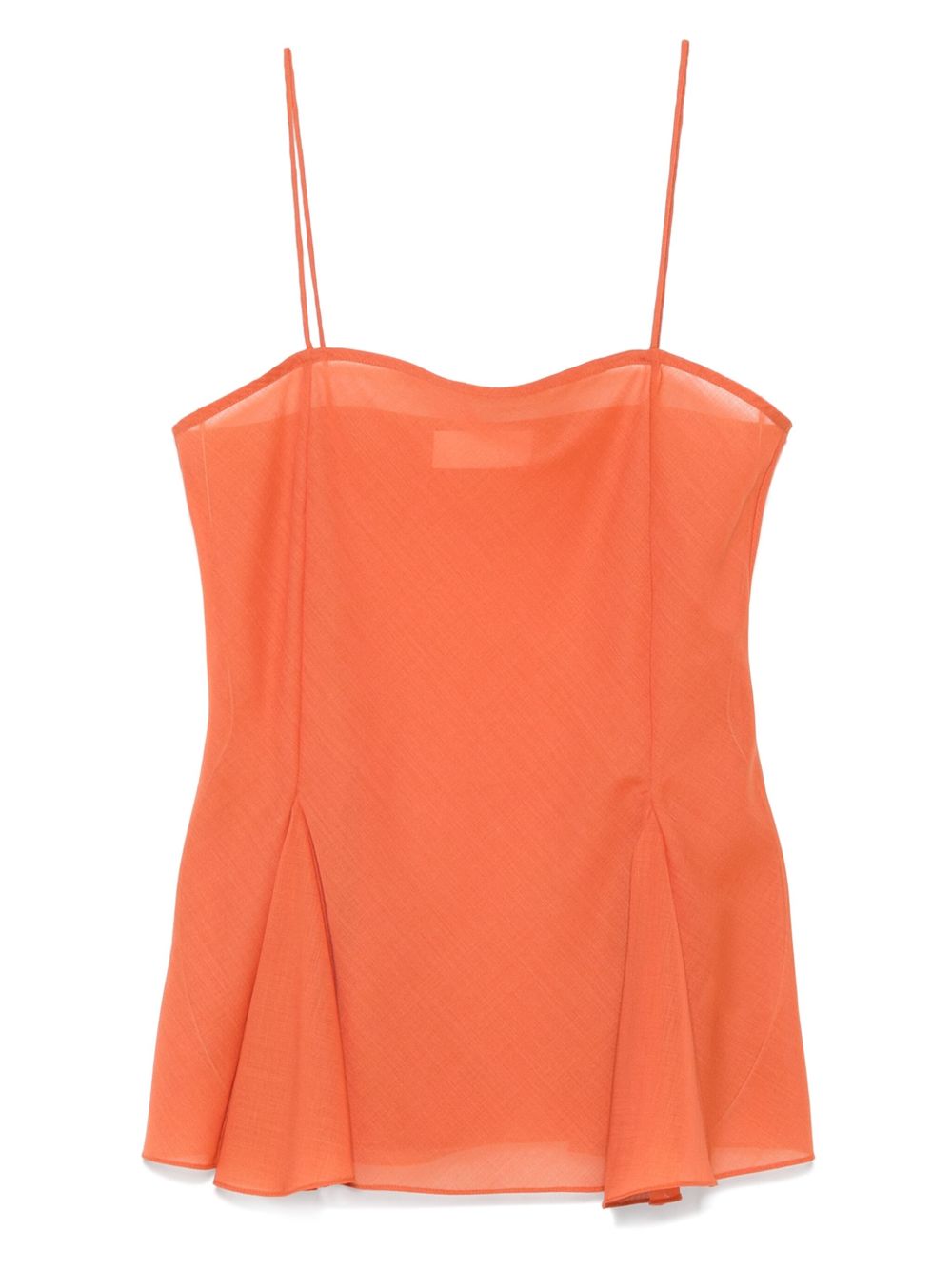 Foundation wool tank top - Orange