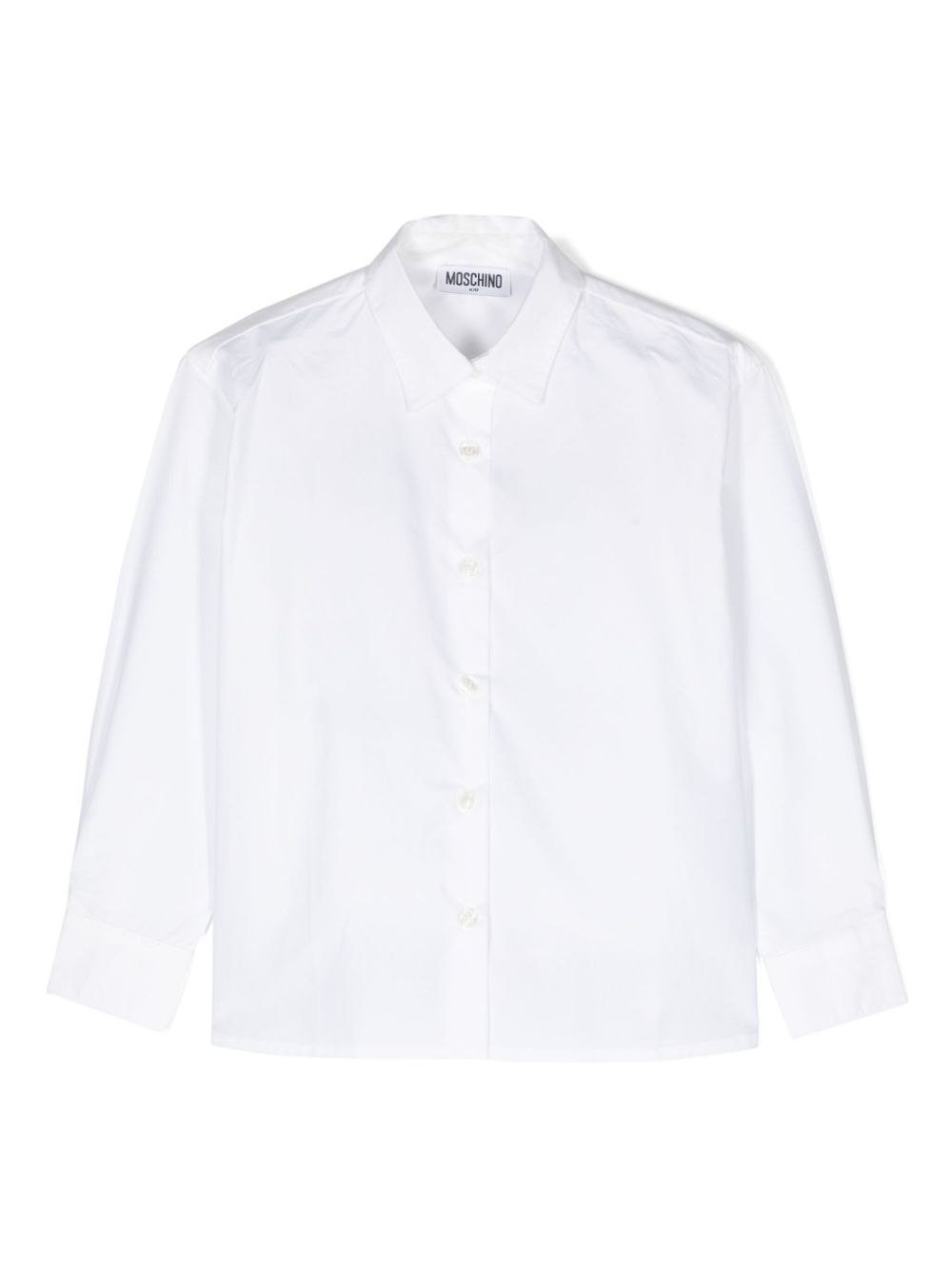 Long-sleeve cotton shirt - White