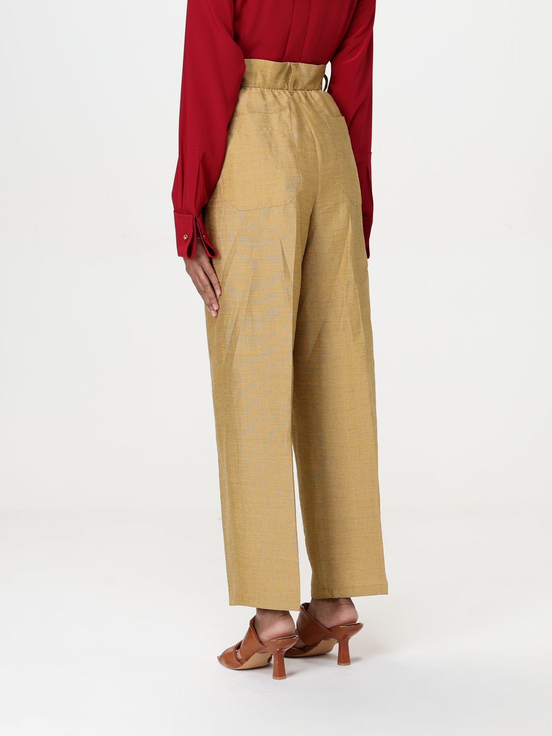 Pants MAX MARA Woman color Gold