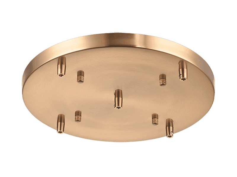 Aged Gold Brass Ceiling Canopy from the Multi Ceiling Canopy Line Voltage Collection