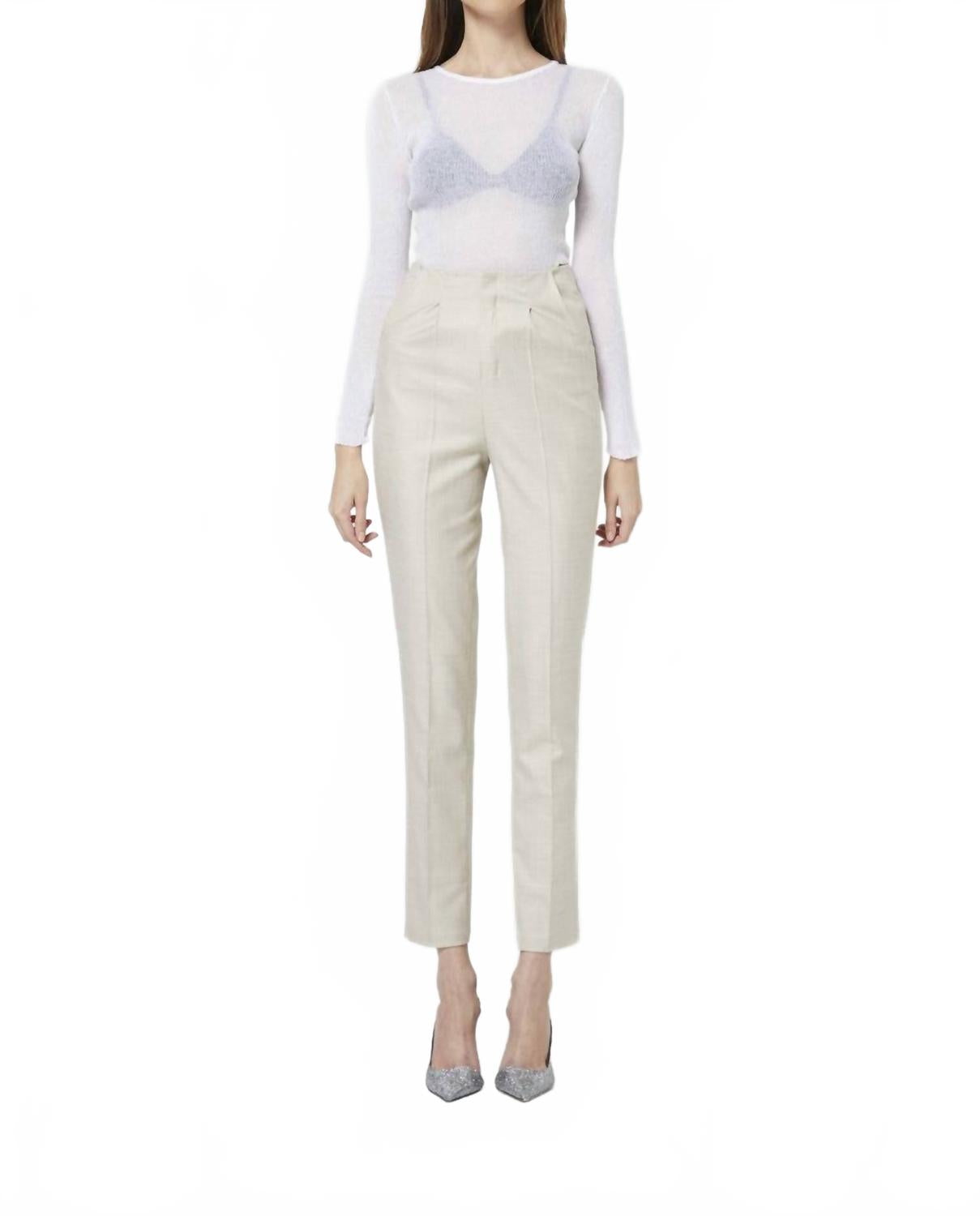 All Mine High Waisted Pants In Oatmeal
