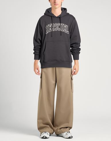 Man Sweatshirt Charcoal Size XL Cotton