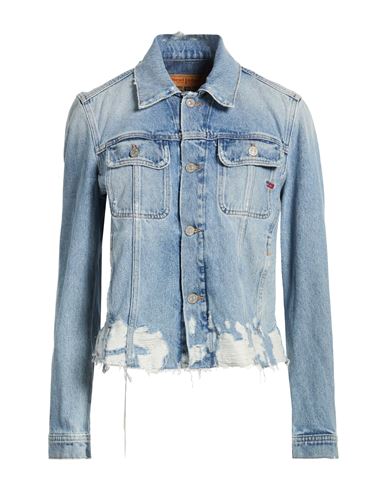Woman Denim outerwear Blue Size S Cotton