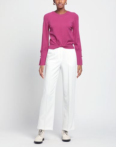 Woman Sweater Magenta Size L Viscose, Polyacrylic, Polyamide