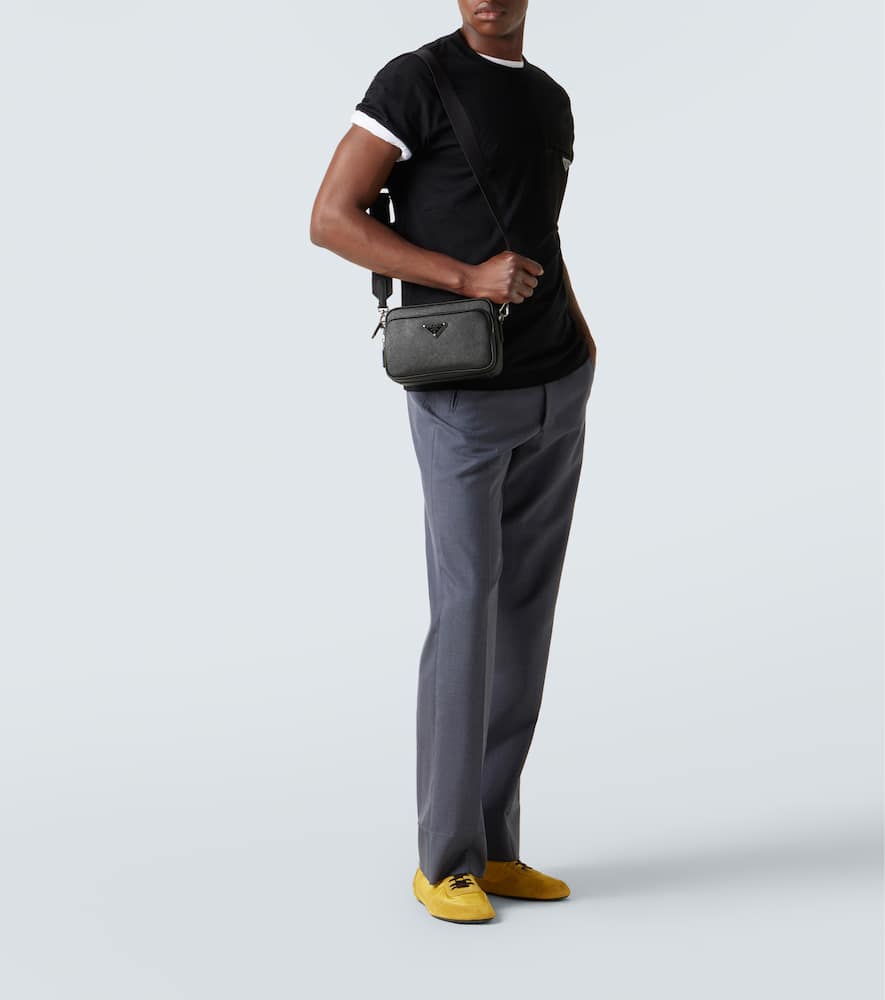 Saffiano leather shoulder bag