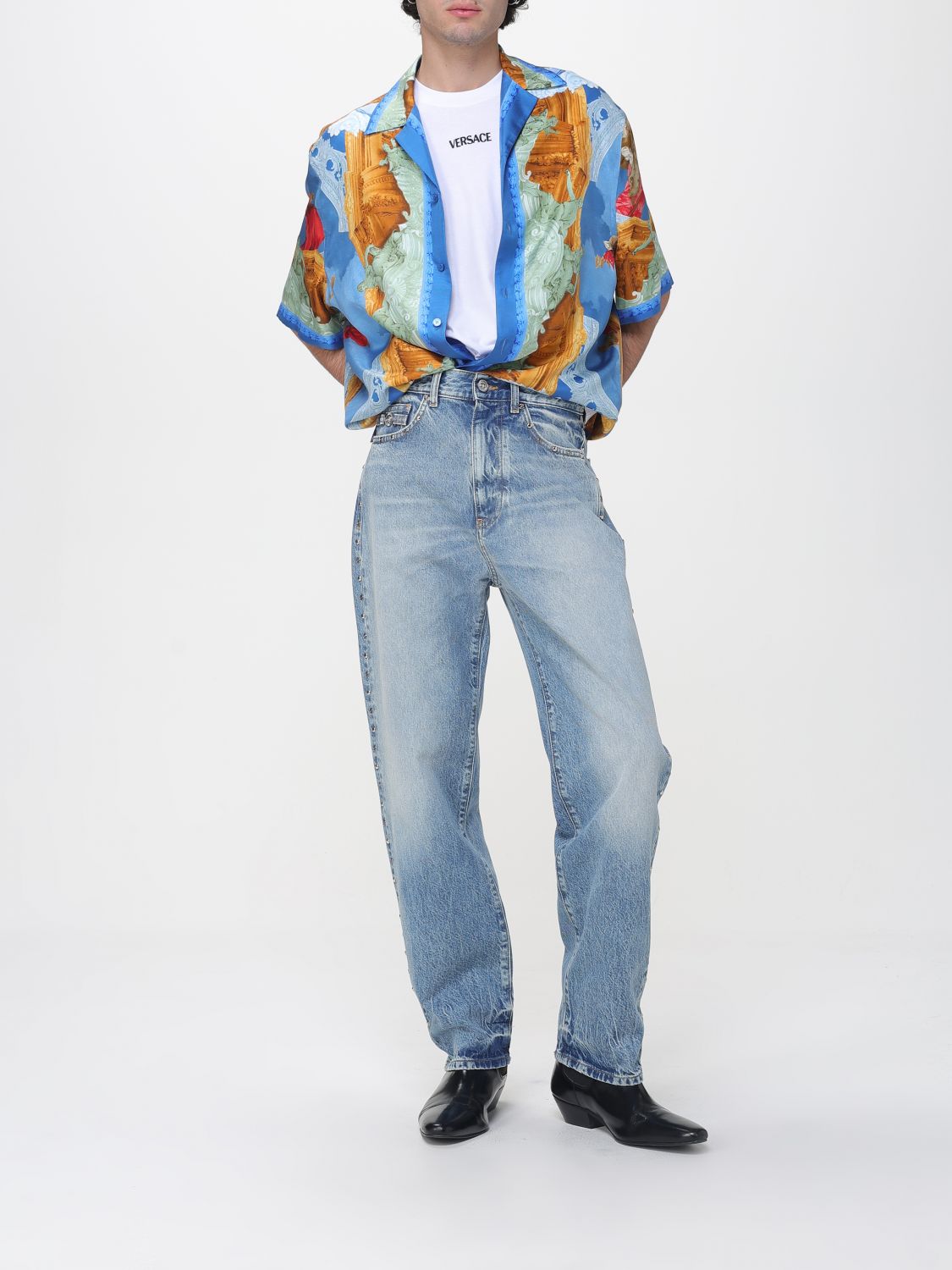 Jeans Men color Stone Washed