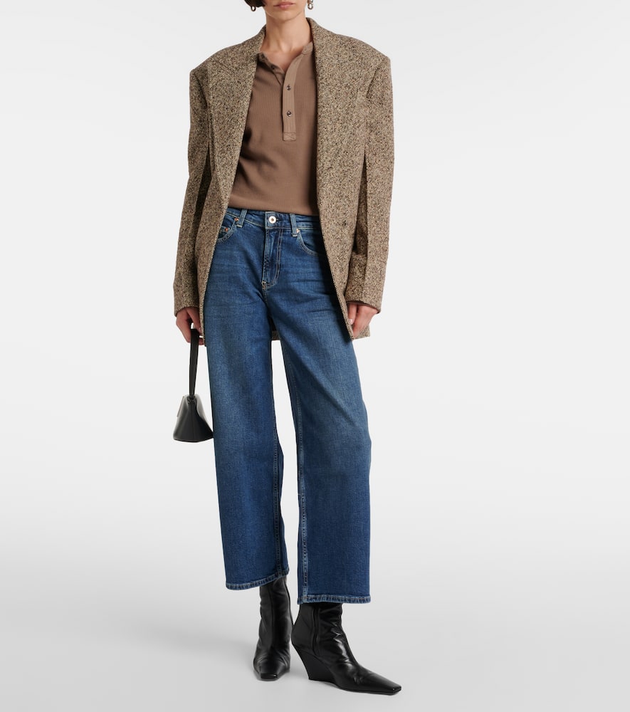 High-rise wide-leg jeans