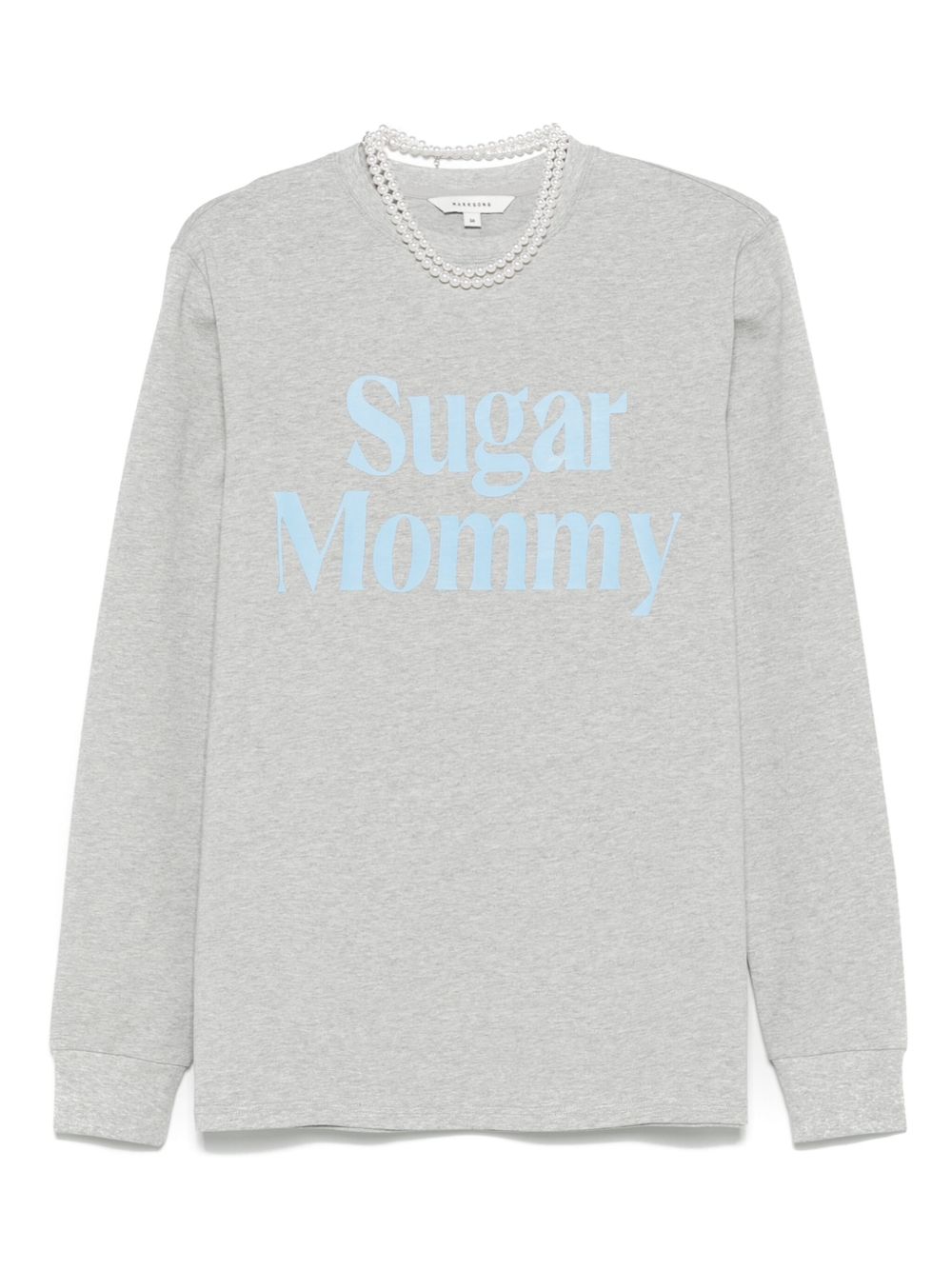 Graphic-print long sleeve T-shirt - Grey