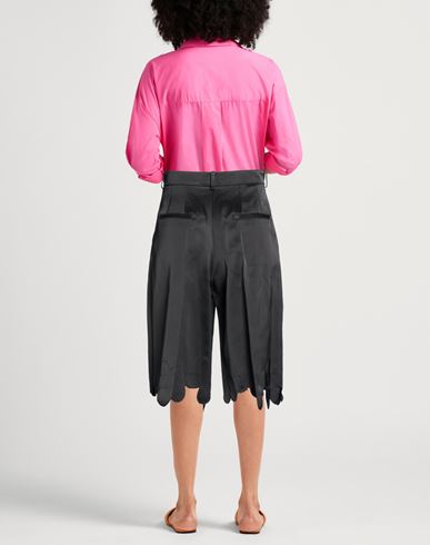Woman Shorts & Bermuda Shorts Black Size 2 Viscose, Cotton