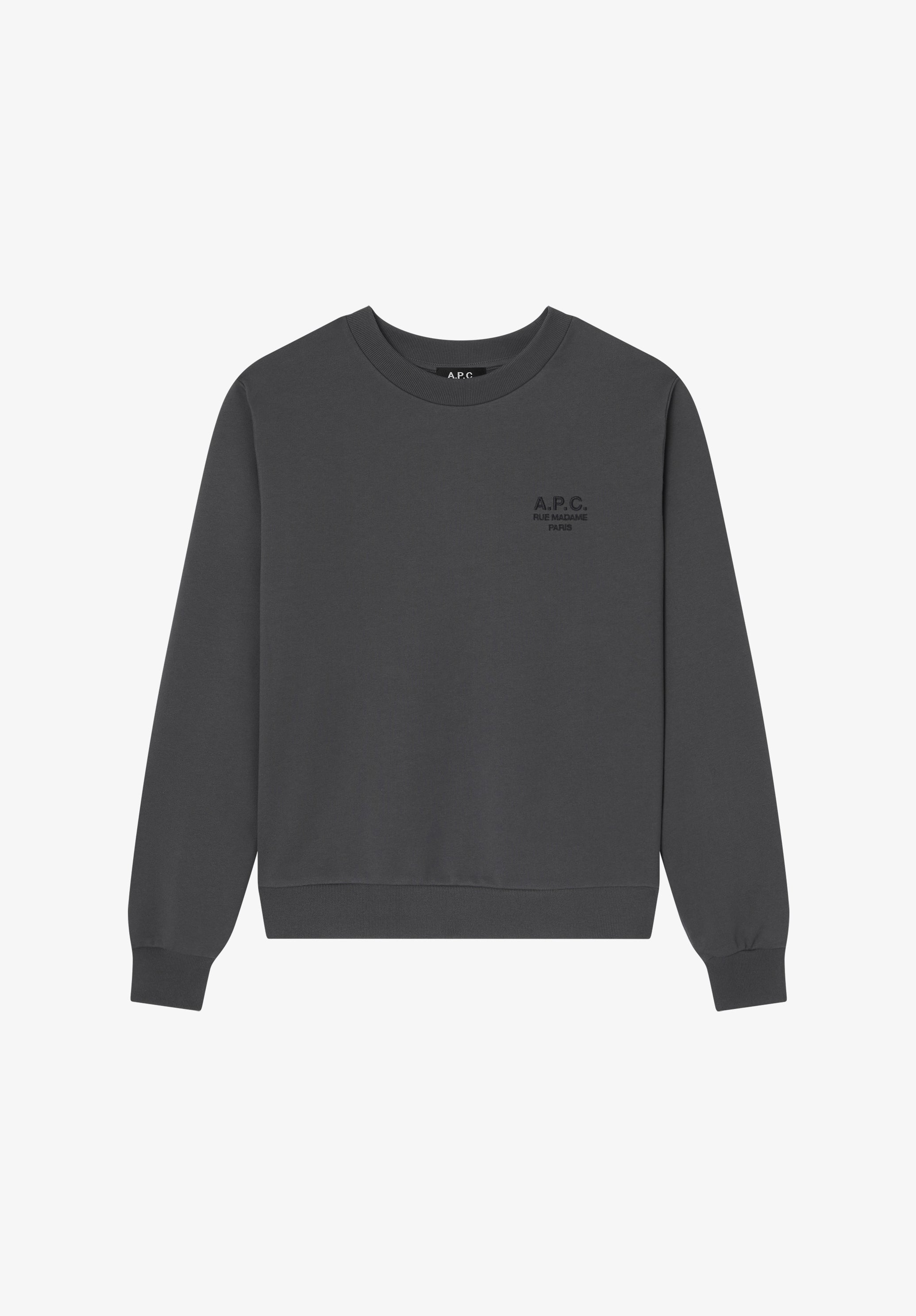 A. P.C. Men's Standard Rue Madame Sweatshirt Size: Extra Small in Black