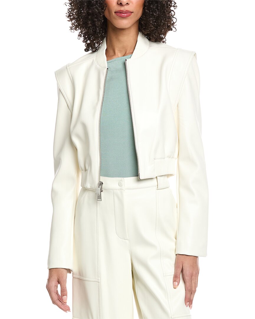Doreen Vegan Leather Bomber Jacket