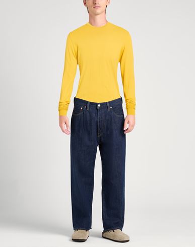 Man Sweater Marigold Size 40 Cotton