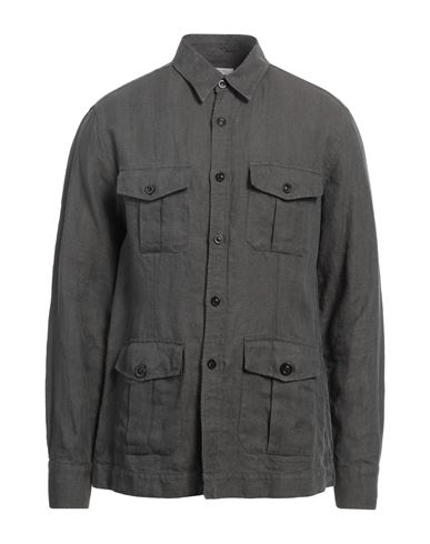Boglioli Man Shirt Lead Size L Linen