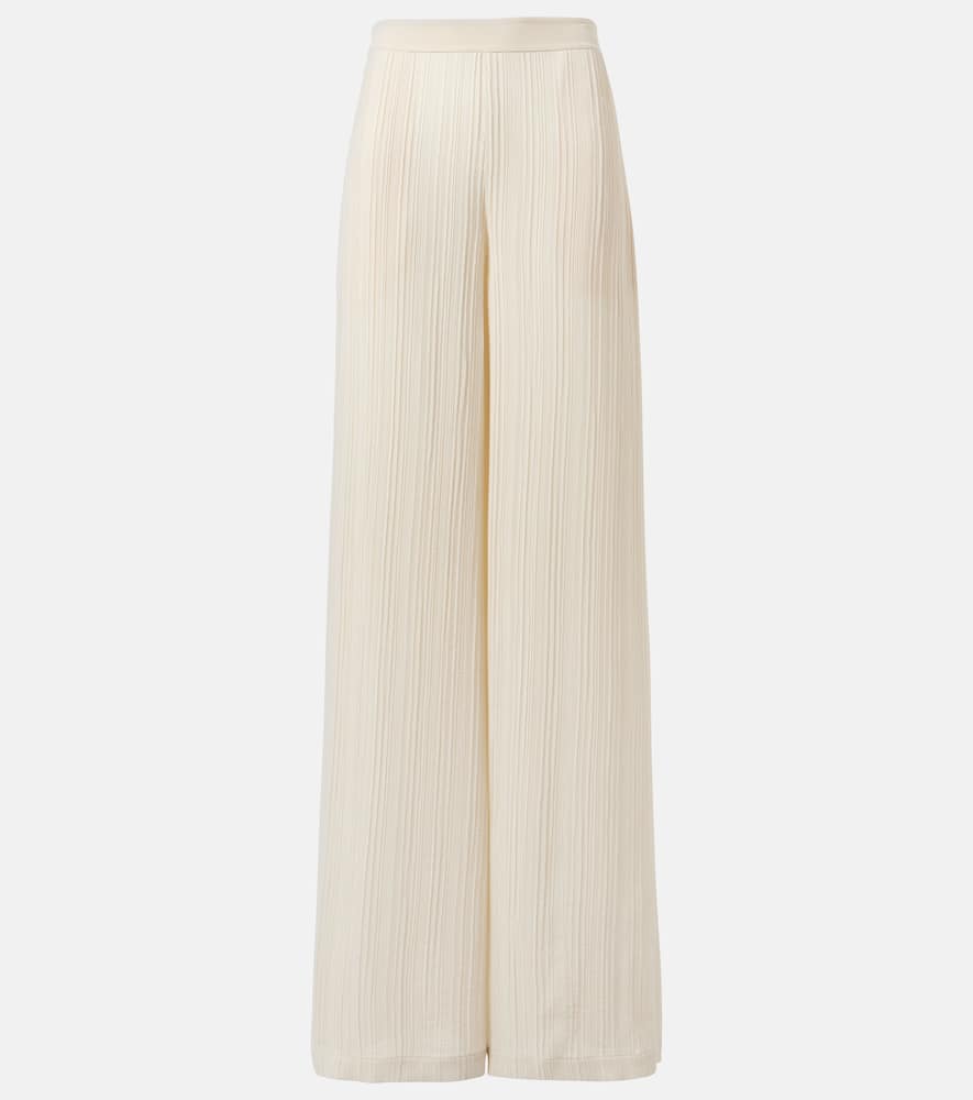 Mawn pleated jacquard wide-leg pants