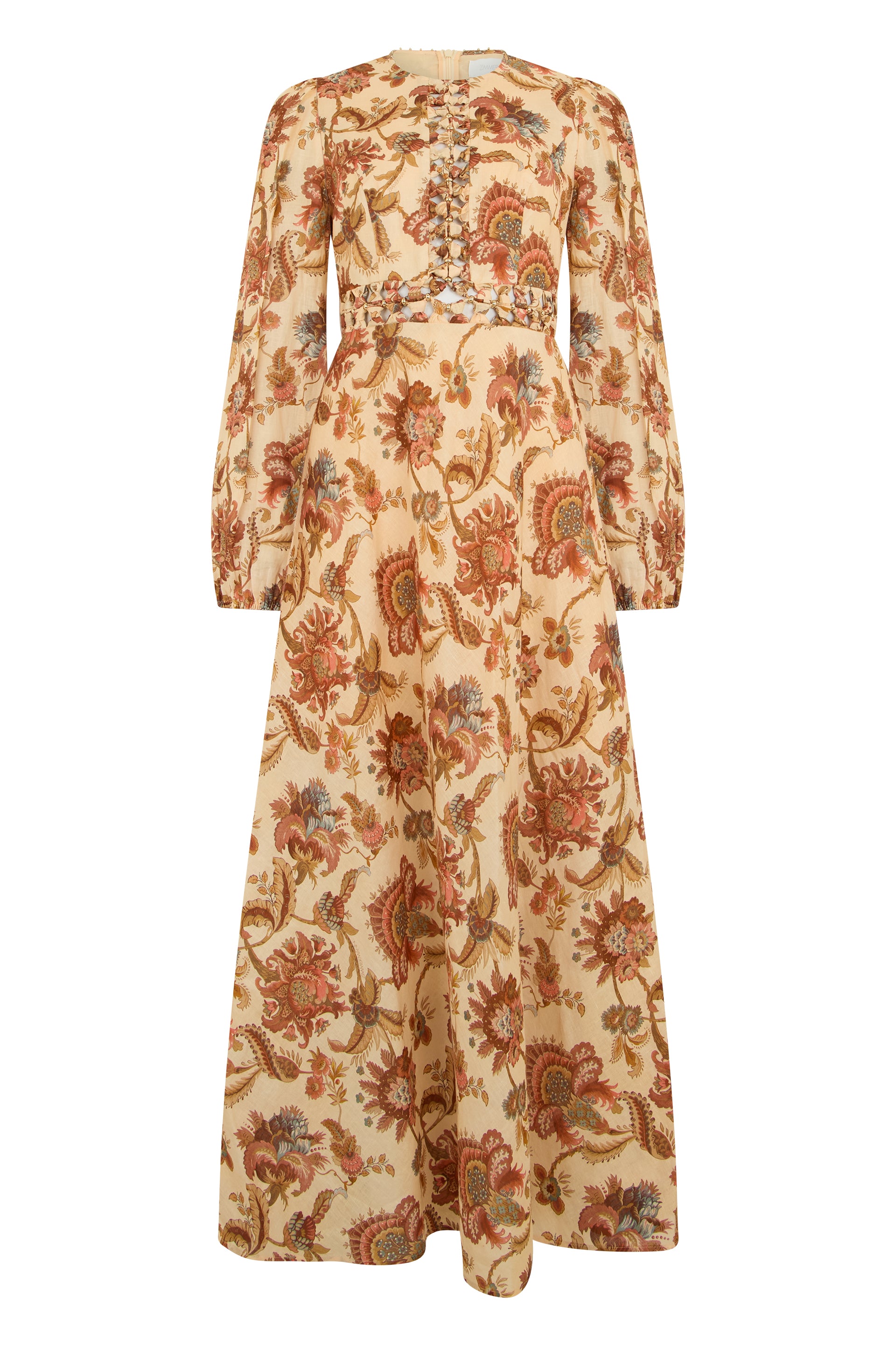 Long Floral Print Maxi Dress