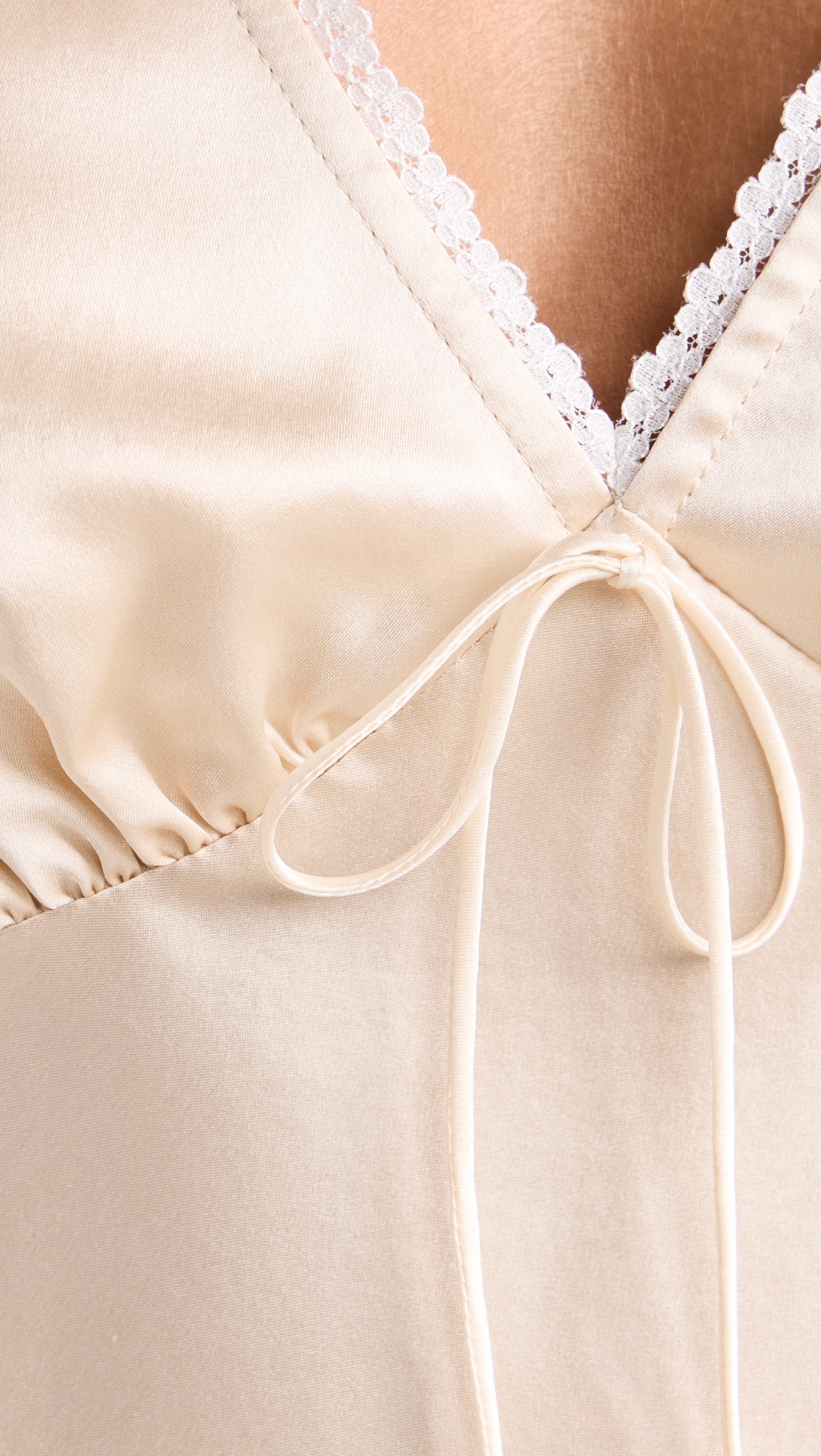 Cherry Silk Top Almond