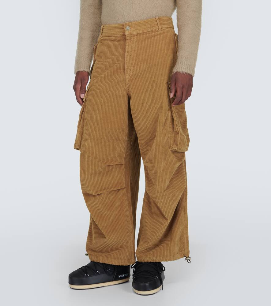 Velvet corduroy cargo pants