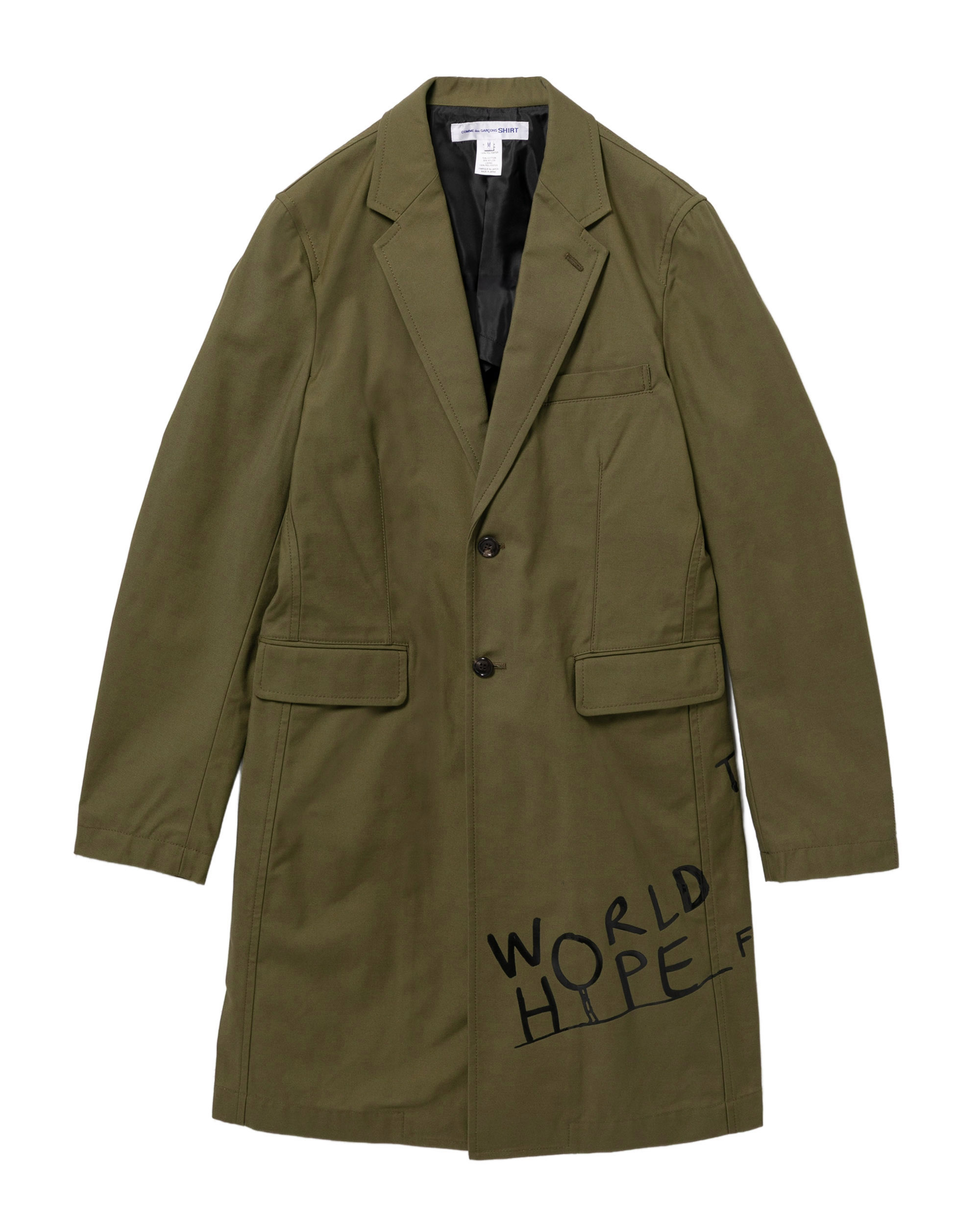 Graphic long coat