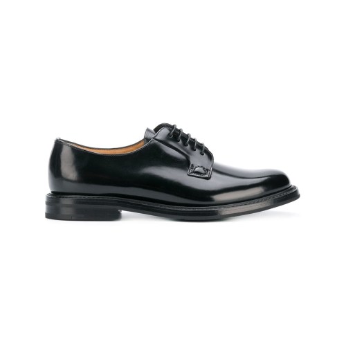 Leather lace-up shoes - Brown