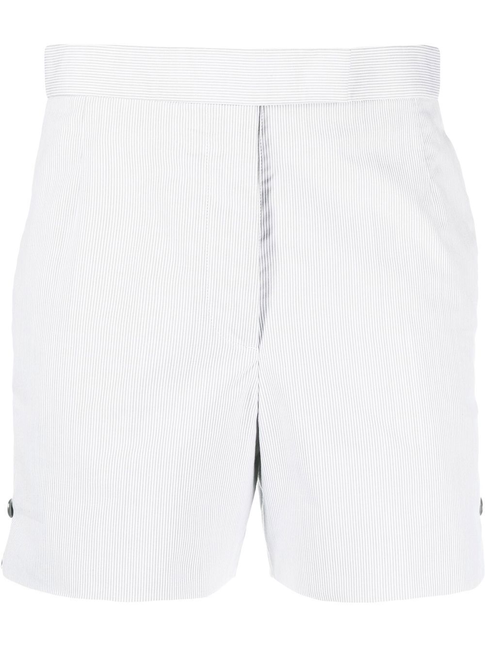 Striped tailored shorts - Grey