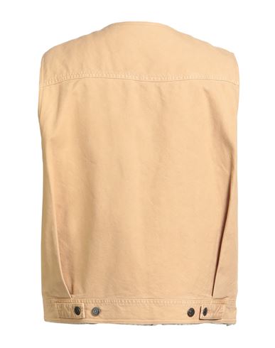 Man Vest Beige Size 40 Cotton