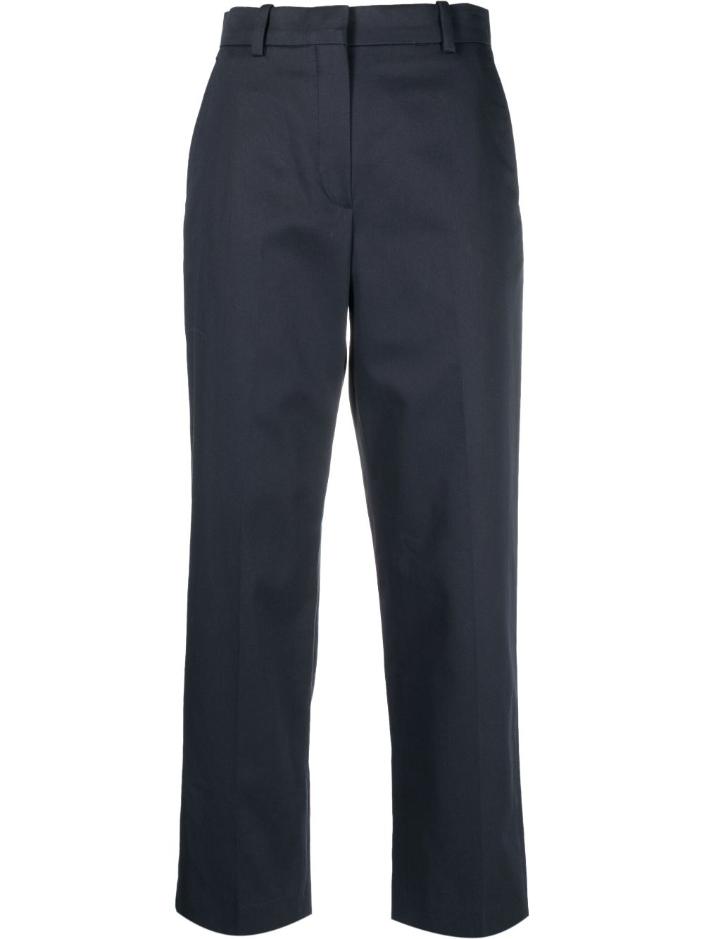 Cropped tailored trousers - Blue
