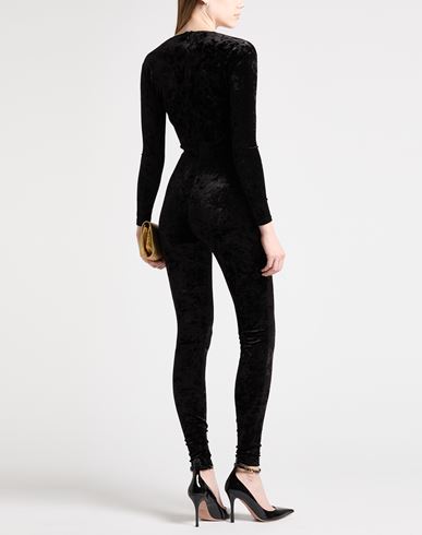 Woman Jumpsuit Black Size M Polyester, Elastane